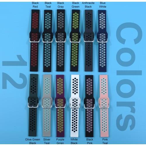 NEW Sport Silicone Breathable Strap for Amazfit GTS 2 & bip S GTR 42mm Replacement Watchbands For Huami Amazfit GTR 2 Bracelet