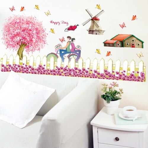 Romantic stickers A girls favorite item wallpaper Household adornment to wall stickers decoration Creative Household wallpape