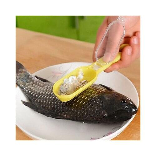 Fish plastic yellow Remover Cleaner Scaler descaling agent scraper os 99 S0375 sent from Italy