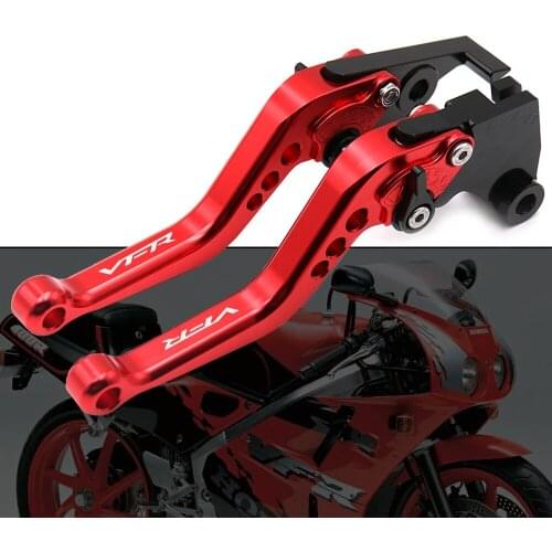 WITH Logo (VFR) Adjustable Brake Clutch Lever For HONDA VFR800 VFR 800 1998 1999 2001 Racing Motorcycle
