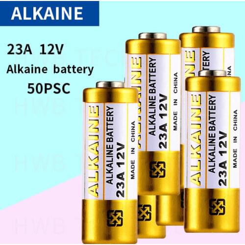 50pcs Alkaline battery 12V 23A battery 12V 27A 23A 12 V 21/23 A23 E23A MN21 RC control remote controller battery RC Part