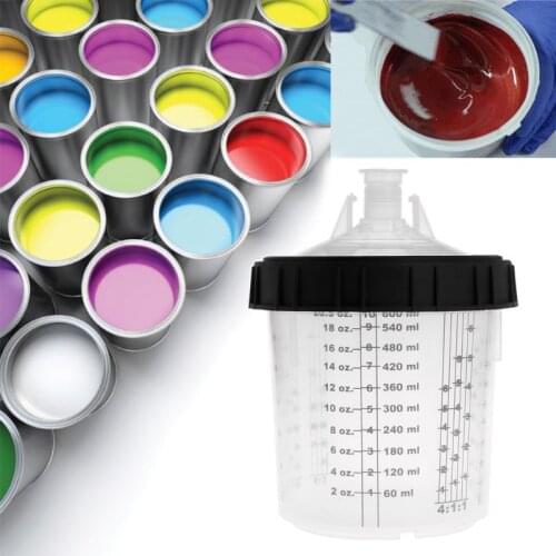 Paint Mixing Cup PPS Type H/O Quick Cup Hard Cup Inner Cup Lids 600ml Spray