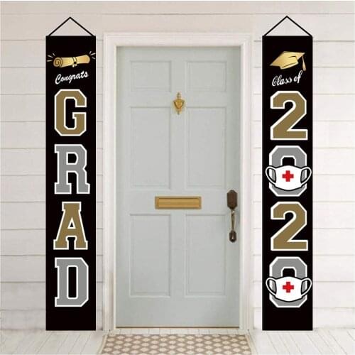 Graduation Banners 2020 Congrats Graduation Party Decorations Supplies - Hanging Home Garden Decoration Banner 30x180cm