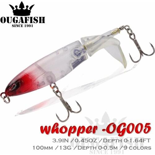 Whopper Plopper Fishing Lure Weights 13G Top Water Popper Spinner Bait Topwater Swim Pesca Saltwater Lures Articulos De Pesca