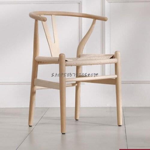Y Chair Dining Chair Household Solid Wood Chair Back Dining Table Chair