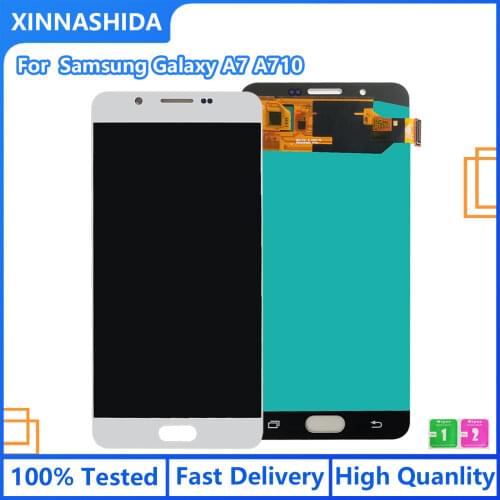 Amoled For Samsung Galaxy A7 2016 A710 A710F A710M A710Y A7100 LCD Display Touch Screen Digitizer Assembly