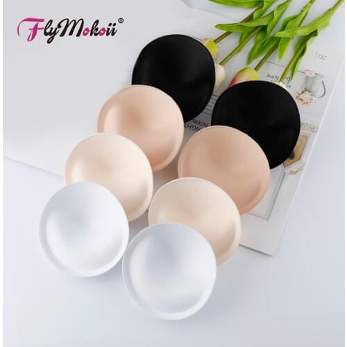 10 Pairs /Lot Women Intimate Accessory Thick Sponge Insert Breast Enhancer Push Up Sexy Bikini Padded Bra Pads For Swimsuit