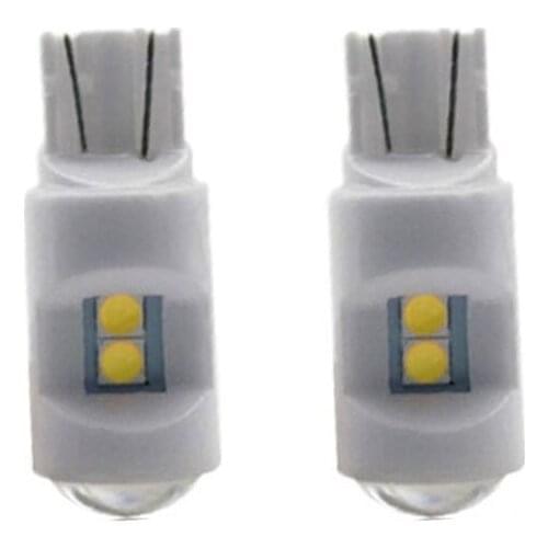2/4pcs T10 3030 6smd 12V LED W5W 194 Car Led Bulb Canbus Ceramic Side Lamp Wedge Parking License Plate Lamp Dome Lights white