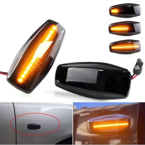 2pcs For Hyundai Flowing Water Indicator LED Side Marker Turn Signal Light For Elantra Getz Sonata XG Terracan Tucson i10 Coupe