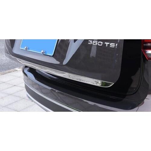 2017 FOR vw Teramont High quality tail door trim stainless steel decoration under the modified bar anti-collision after the trim