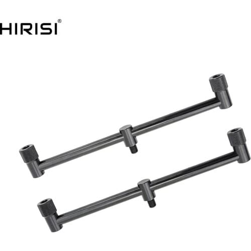 2x Carp Fishing Buzz Bar for 2 Fishing Rod Aluminium 25cm Fishing Bank Stick