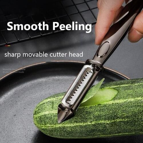 3 In 1 Vegetables Peeler Apple Peelers Crusher Grater Cutter Knife Potato Peeler Stainless Steel Carrot Slicer Kitchen Tools