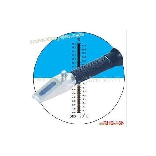 6pcs/lot new design hand held Cutting liquid Refractometer RHBN-18ATC with out-standing calibration screw