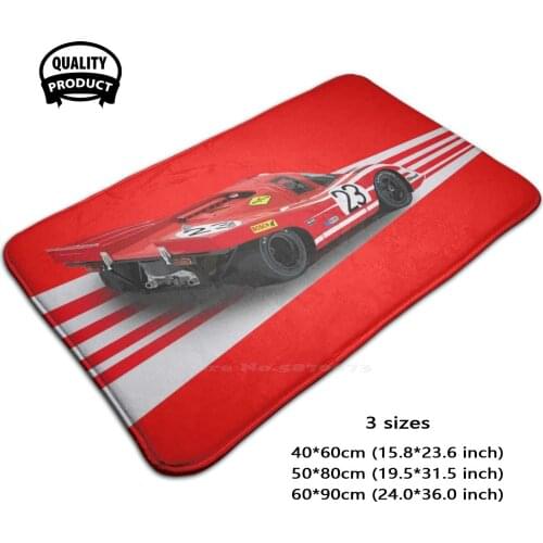 917 Salzburg Livery 1970 3 Sizes Home Rug Room Carpet 917 Psychedelic Hippie 70S Classic Sportscar Racing Race Car Car Art Art