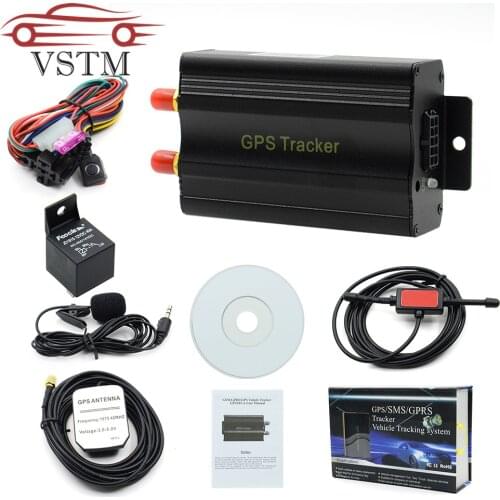 Newest Car tracker GPS 103 Real time vehicle gps tracker with remote control GPS103 TK103B car tracker device gps