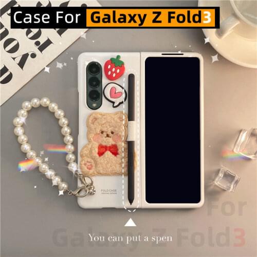 Galaxy Z Fold 3 Case With S pen holder W22 Protective Cover For Samsung Galaxy Z Fold3 Case with s pen slot