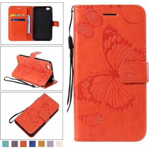 3D butterfly Flip stand phone case cover For redmi GO 7 note7 mi 9T 9SE play 8 lite F1 6 pro note6 S2 Y2 6X 2018 A2 lite K20+pen