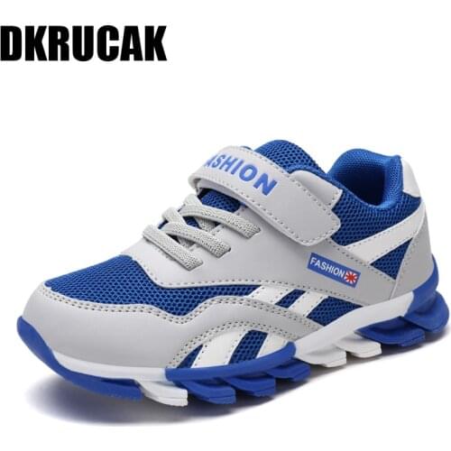 Fashion Brand Mesh Kids Sneakers Children Anti-Slippery Outdoor Sports Casual Shoes Breathable Boys Tennis Sneakers Girls Shoes