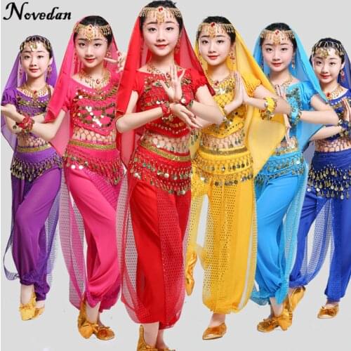 Kids Child Belly Dance Costume Oriental Dance Costumes Belly Dance Dancer Clothes Bollywood Indian Dance Costumes For Kids Girls