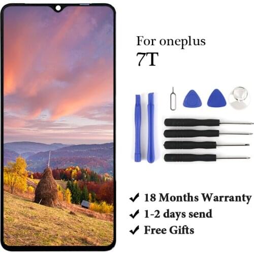 For Oneplus 7T touch screen OEM LCD Display Digitizer Assembly 6.41 inch Frame For Oneplus 7T Display