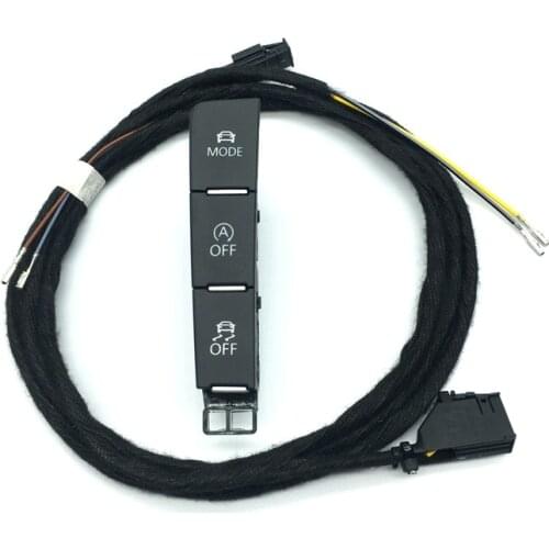 For VW Golf 7 MK7 ESP OFF MODE Driving Pattern Model Automatic Start Stop Engine Switch Button Wiring Cable Harness 5GG 927 137