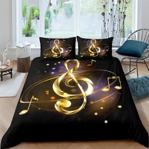 Home Living Luxury 3D Color Notes Print 2/3Pcs Comfortable Duvet Cover PillowCase Bedding Sets Kids Queen and King EU/US/AU Size
