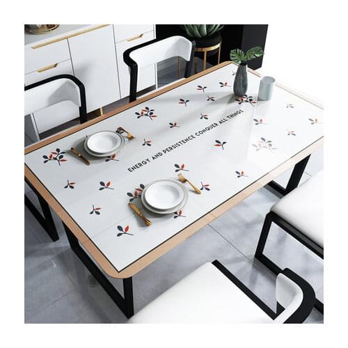 Household Waterproof Anti-scald And Oil-proof PVC Table Mat Coffee Table Mat Easy To Clean Customizable Fresh Style