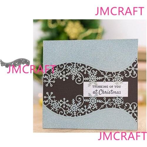 JMCRAFT New Christmas Snowflake Border Strips #6 Metal Cutting Dies DIY Scrapbook Handmade Paper Craft Metal Steel Template Dies