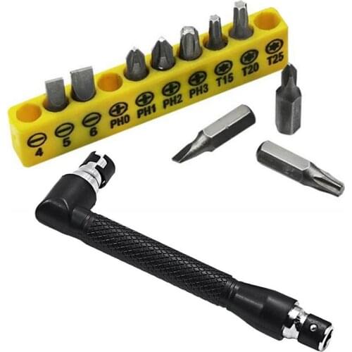 Dual Head L-shaped Socket Wrench Screwdriver Bits Key ​with Head Extension Practical Repair Tool And Screwdriver Bit Drill Set