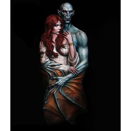 1/10 Scale Unpainted Resin bust Vampire collection bust