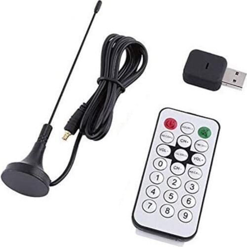 Mini USB2.0 Digital DVB-T SDR+DAB+FM Video Broadcast HDTV Tuner Receiver Stick Antenna Remote Control USB Cable