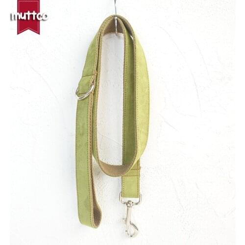 MUTTCO retailing selfdesign handmade environmental dog leash THE TREE poly satin and nylon 5sizes dog collars and leashes UDL031