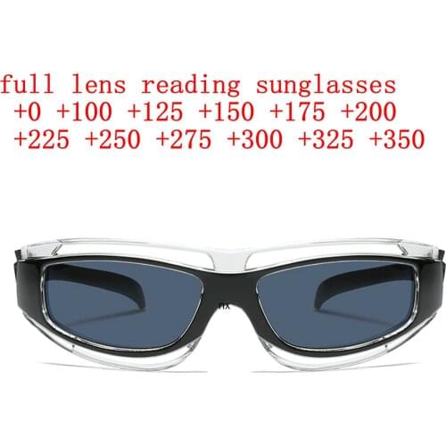 Mens Outdoor Driving Sports Full Reading Glasses Cycling Classic Reader Magnification Reading Presbyopic Sunglasses NX