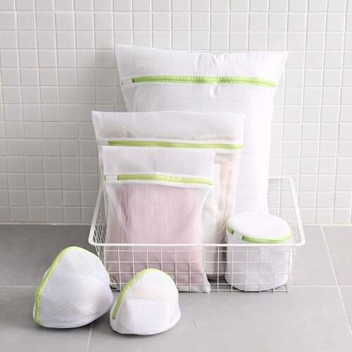 NHBR 6pcs/set Laundry Bag Drawstring Bra Underwear Products Laundry Bags Useful Mesh Net Bra Wash Bag Zipper Laundry Bag