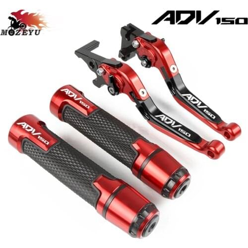 2020 New CNC Motorcycle Adjustable Brake Clutch Lever&Handle Grips Set For HONDA ADV150 ADV 150 2019-2020 adv 150 Handbar Grips