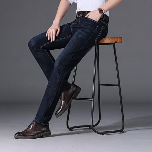 New Jeans Men Business Casual Classic Straight Stretch Fashion Mens Denim Jeans Pants Man Brand denim jeans for men Plus Size 42