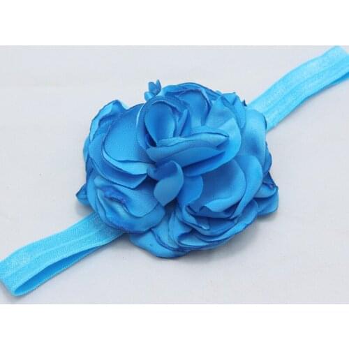 Baby Girl headband wedding satin flower hairband for Newborn Hair Baby Top Knot Headband children hair accessories 400pcs/lot