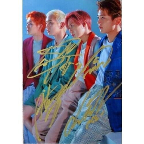 Hand signed SHINEE autographed The Story of Ligh group photo 4*6 free shipping K-POP 052018B