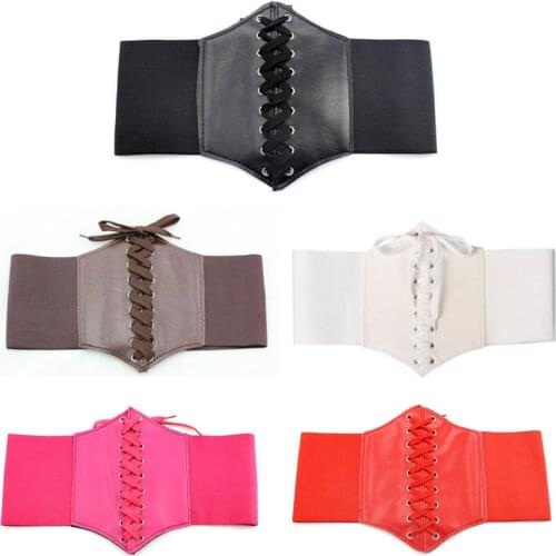 2021 Corset Wide Belts Pu Leather Slimming Body Belts For Women Elastic Waist Belts Cinto Sobretudo Feminin Ceinture Femme Fajas