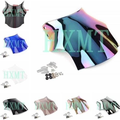 Motorcycle Wind Deflectors Windshield Windscreen For HONDA CB400SF NT 250 400 650 750 900 919 1000 1300 X4 Round lamp universal