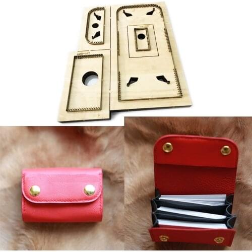 Japan Steel Blade cutting for DIY leather craft folded wallet coin bag making Wood die cutting knife mould set punch 110x75x75mm