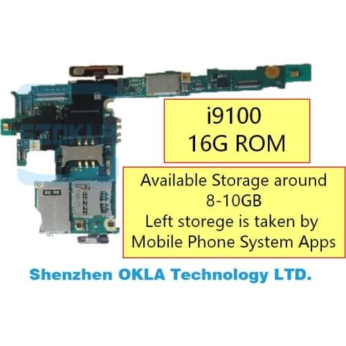 1pcsFor Samsung Galaxy S2 i9100 Motherboard Mainboard from used phone