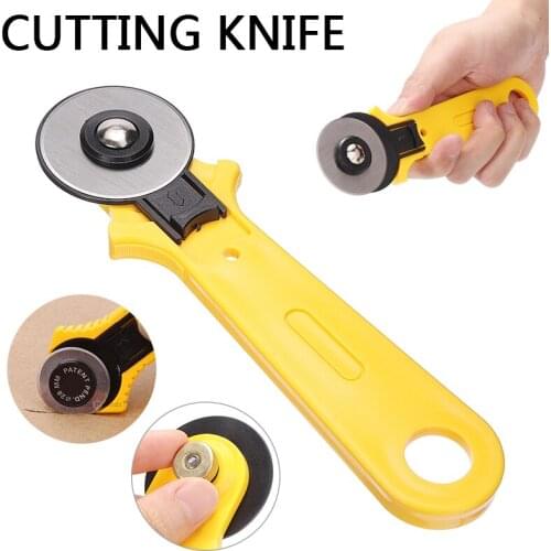 1pc Durable New 45mm Patchwork Roller Wheel Cloth Fabric Cutter Rotary Cutter With Blade Leather Cutting Tool