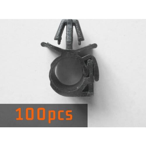 100pc Auto oil pipe Beam line clip Car Wiring Harness Fastener plastic Corrugated Pipe Tie Wrap Cable clamp