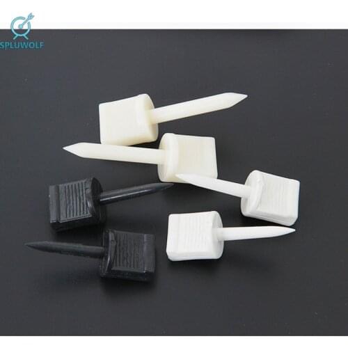 12 pcs Plastic Target Pins Archery Hunting Professional Shooting Nails Aim Paper Fixed Tools