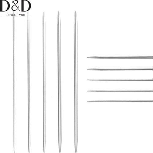 20/4Pcs Stainless Steel Knitting Needles 25cm Straight Crochet Hooks Yarn Weaving Needle For Scarves DIY Knitting Accessories
