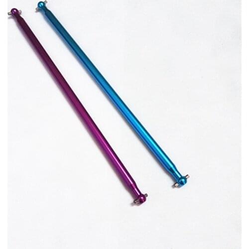 4pcs Wholesale 03003 157mm Aluminum Metal Intermediate Drive Shaft DogBone Blue Purple for 1/10 4WD RC Model Car 94103 94123