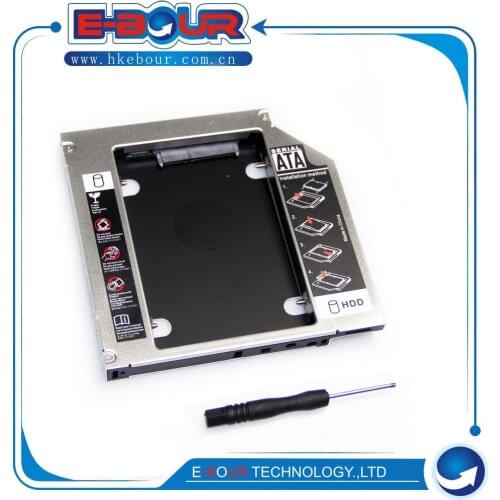 5pcs/lot Universal Hard Drive Caddy 12.7MM SATA to SATA 2nd HDD Caddy For 8440P 5536 G580 Y570 RF511 Notebook ODD DVD/CD-ROM