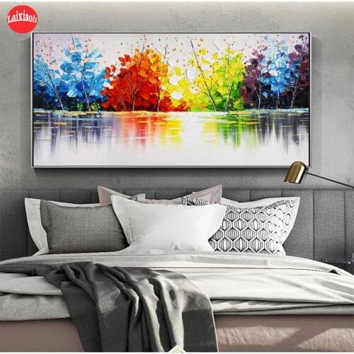 5D DIY Diamond Painting Abstract art, painted tree cross stitch full square/round diamond embroidery mosaic painting