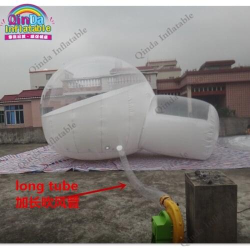 6*2m single tunnel bubble inflatable yurt tent,Inflatable clear bubble tent for party event